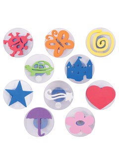 Learning Advantage Ready 2 Learn Giant Stampers Imaginative Play Set 1 Set Of 10 Easy To Hold Foam Stamps For Kids Arts And Crafts Stamps For Displays Posters Signs And Diy Projects  - Image 1