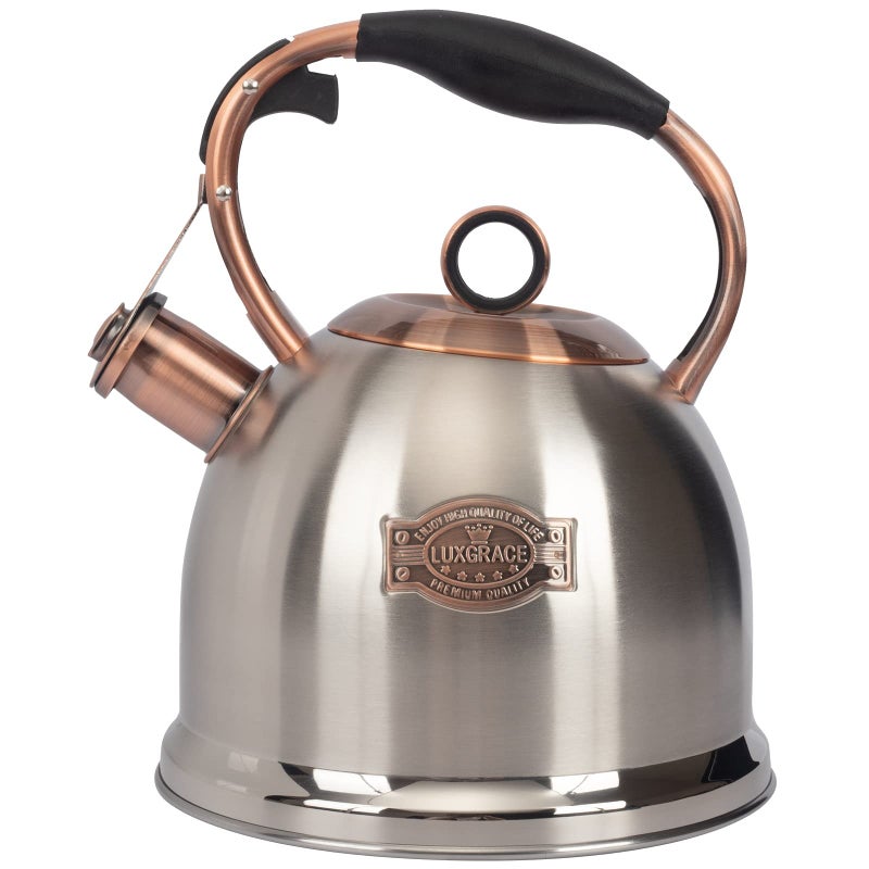 Whistling Stovetop Tea Kettle Food Grade Stainless Steel Hot Water Fast to Boil for Stove Top30Q