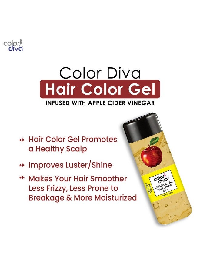 Color Diva Color Diva Crystal Clear Amonia Free Gel Hair Color, 200ml Brown, Alternate To Hair Dye Instant Result, For Men & Women, No Paraben, No PPD & NO Harmful Chemicals (Apple-Aloe Vera Gel)  - Image 3