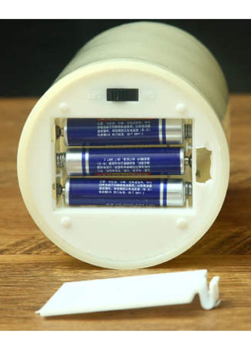 Hilalful شمعة هلالفل بدون لهب - متوسطة | تعمل بالبطارية | مناسبة لغرفة المعيشة، غرفة النوم والمساحات الداخلية | هدية مثالية للزينة المنزلية في رمضان، عيد، أعياد الميلاد، حفلات الزفاف، تدشين المنزل - Image 2