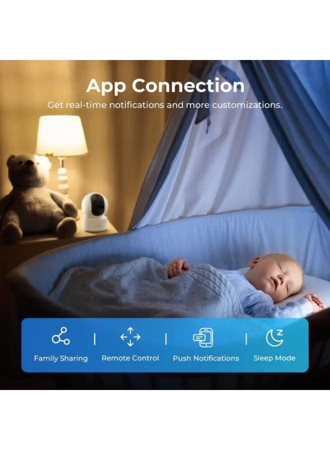 IMILAB C21 2.5K WiFi Indoor Security Camera | 360° Pan, 110° Tilt, 6× Zoom | AI Person & Noise Detection | Motion Detector | Kids & Pet Monitor | Two-Way Audio | Night Vision | MicroSD & Cloud | Alexa/Google - Image 2