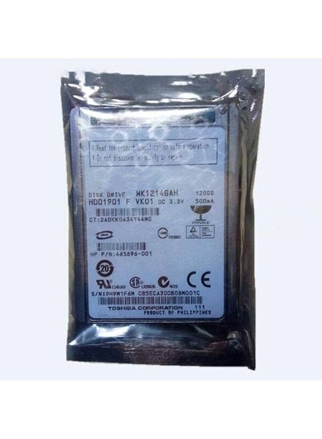 120GB 1.8 Inch ZIF Internal Hard Drive 4200RPM 2MB Cache for Notebooks MK1214GAH - Image 1
