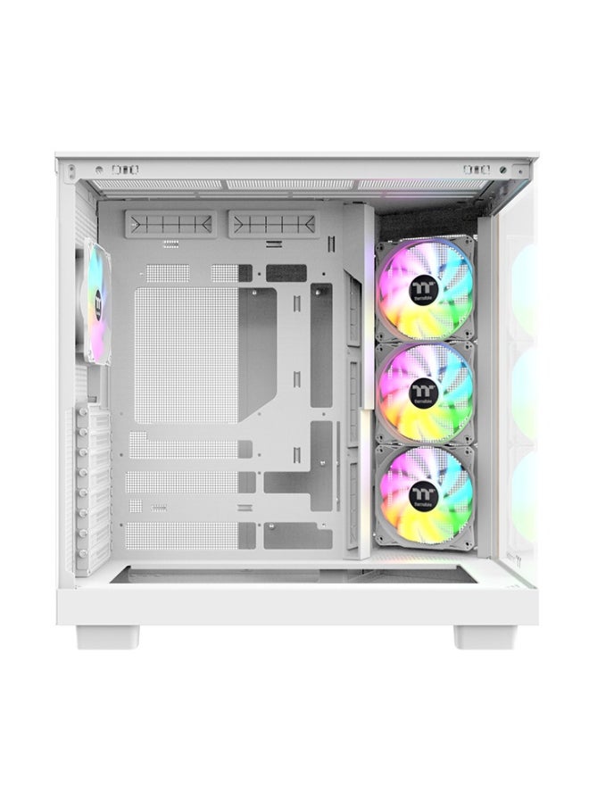 Thermaltake View 380 XL WS ARGB Mid Tower ATX Case – Tempered Glass, Dual Chamber, 4 ARGB Fans, Supports ATX/mATX/ITX, 360mm Radiators, USB-C & USB 3.0, GPU Support Bracket, White | CA-11E-00M6WN-WS - Image 5