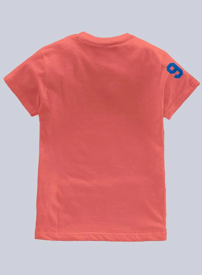 كوديز تيشيرت أطفال قطني بطبعة جرافيك وردية