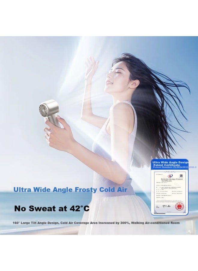 Miniso Portable Handheld Mini Fan Cooling Fan Mini Electric Fan Portable Rechargeable Silent Mini Air Conditioner - Image 5