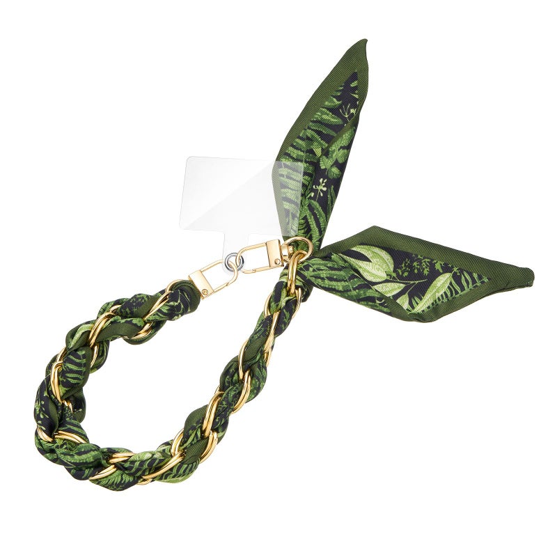 ZOOEASS Phone Wrist Lanyard Gold Metal Scarf Chain with Tether Tab Women Phone Chain Accessories - Image 1
