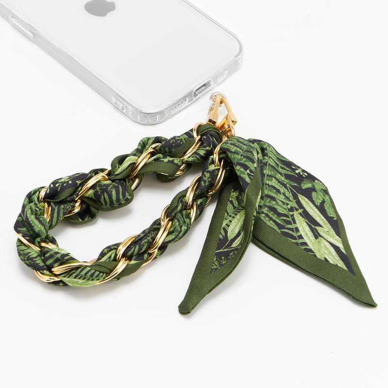 ZOOEASS Phone Wrist Lanyard Gold Metal Scarf Chain with Tether Tab Women Phone Chain Accessories - Image 4