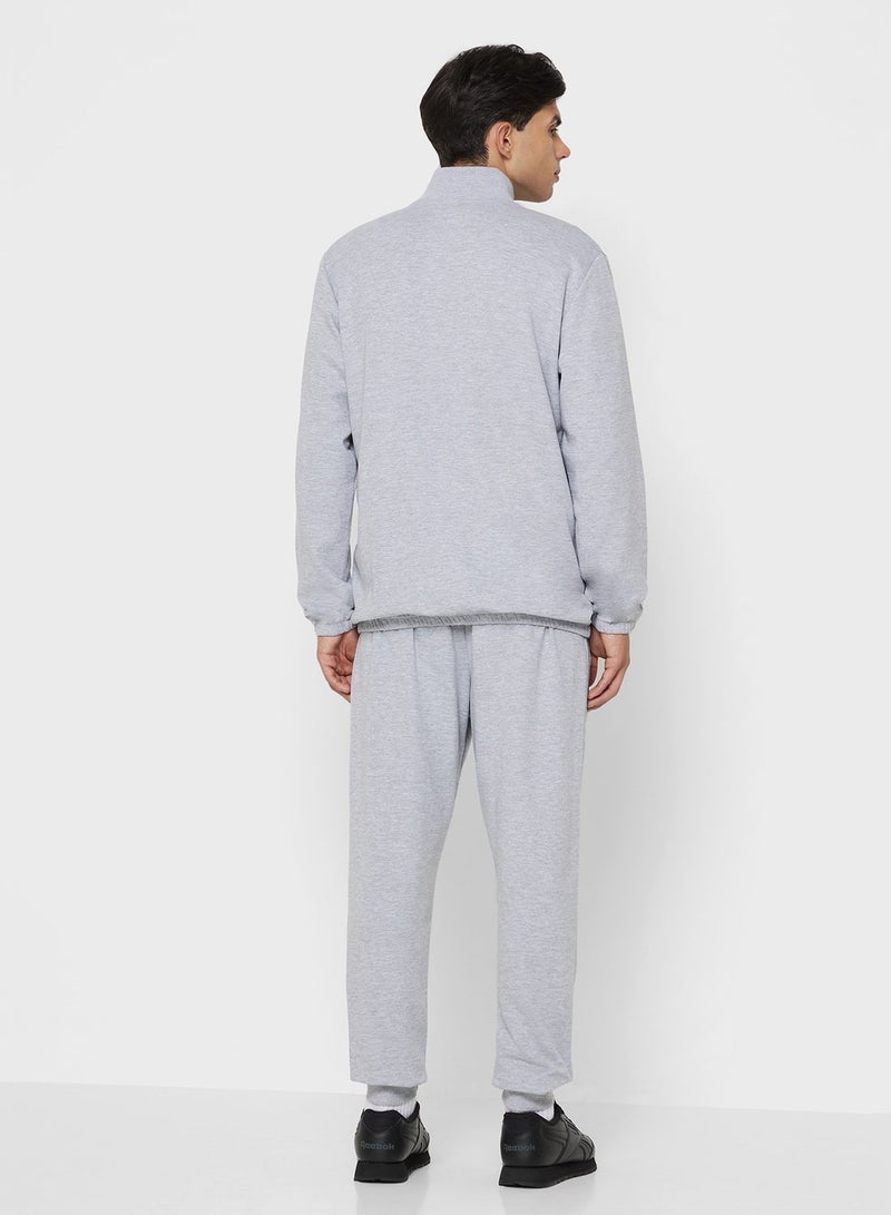 Reebok BANKS 2 COL LOGO ZIPPED 2PC TRACKSUIT - Image 2
