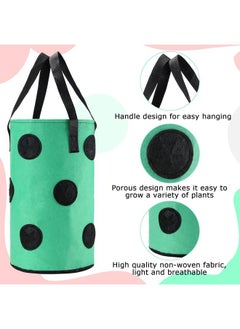 Generic 6 Pieces 3 Gallon Tomato and Herb Planter Hanging Aeration Fabric Strawberry Grow Bags Hanging Strawberry Planter Upside Down  - Image 3