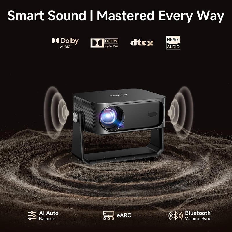 iSinbox 4K Outdoor Smart Projector with WiFi and Bluetooth - 2000 ANSI, Auto Focus, Built-in Apps - Image 4