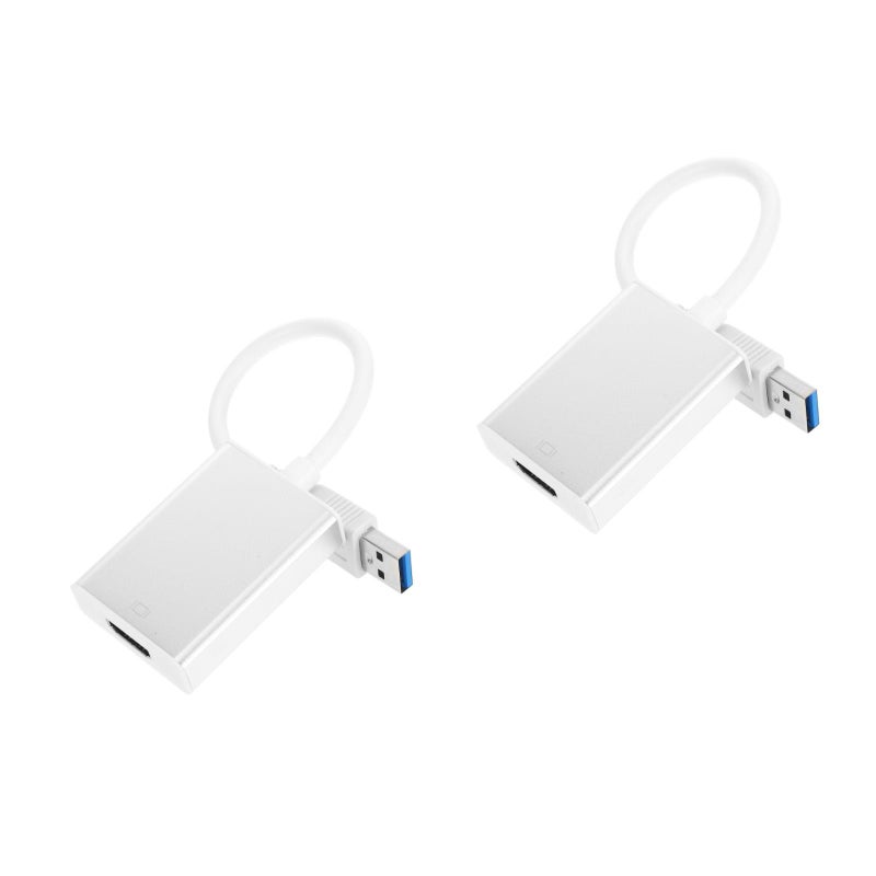 2pcs USB 3.0 to 1080P Video Cable Adapter Converter for PC Laptop TV - Image 4