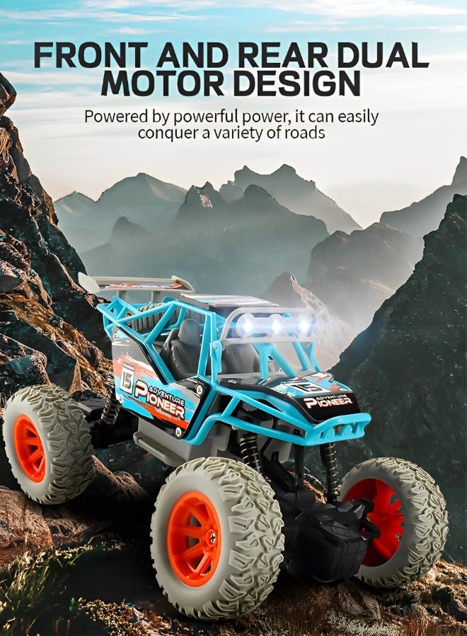 GROIC سيارات RC، لعبة كهربائية بمقياس 1:20، سيارة تحكم عن بعد لجميع التضاريس، سيارات سباق كهربائية، ألعاب للأطفال في الهواء الطلق، لعبة عربات التي تجرها الدواب للسباق السريع مع أضواء LED - Image 4