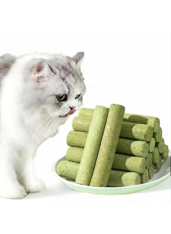 Generic Cat Grass Teething Stick for Hairball Removal and Teeth Cleaning, Cat Grass Sticks for Indoor Cats, Chicken Flavored Hairball Treats for Cats, Natural Cat Dental Treat  - Image 1