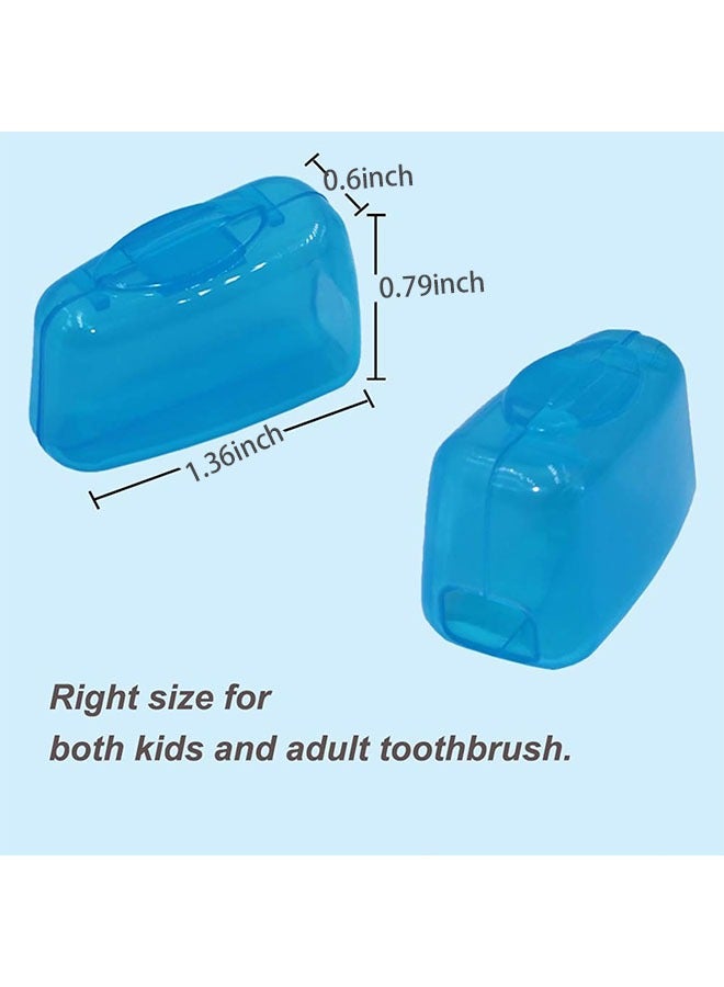 Toothbrush Covers, 20pcs Toothbrush Head Cap Cover Antibacterial Toothbrush Protector for Home Travel, 5 Colors  - Image 2