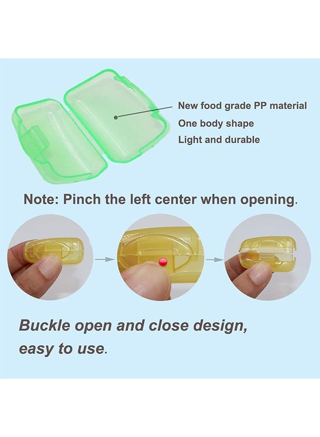 Toothbrush Covers, 20pcs Toothbrush Head Cap Cover Antibacterial Toothbrush Protector for Home Travel, 5 Colors  - Image 3