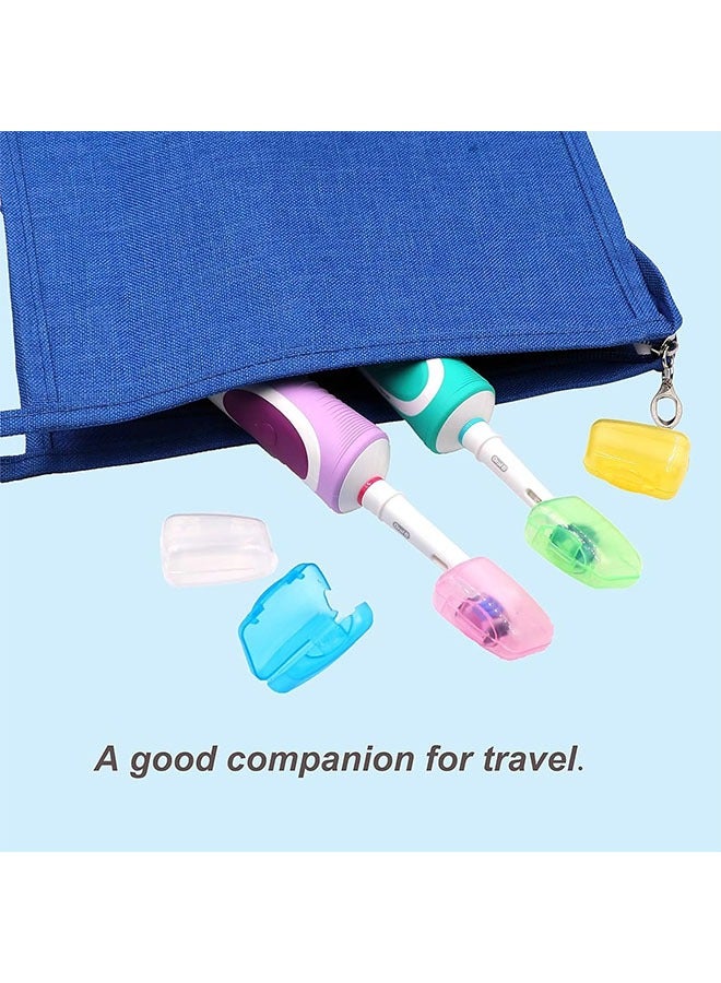 Toothbrush Covers, 20pcs Toothbrush Head Cap Cover Antibacterial Toothbrush Protector for Home Travel, 5 Colors  - Image 5