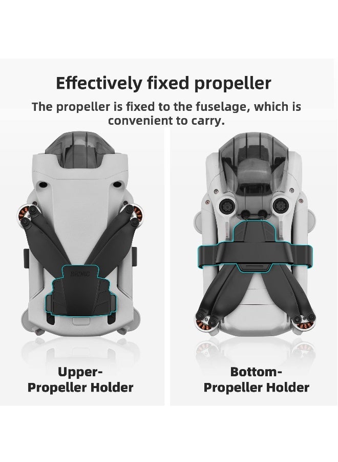 Propeller Retainer, Protective Snap Fitting, Propeller Holder Guard Strap Protector Stabilizer for DJI Mini 3 Pro Drone Accessories (Black)  - Image 3
