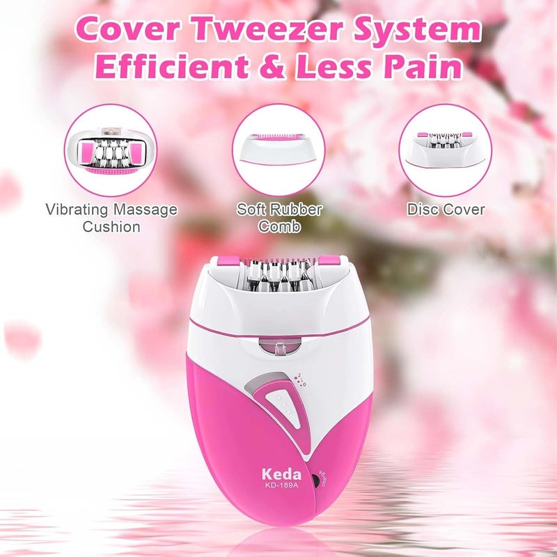 krofaue Epilator,Epilator for Women Rechargeable Cordless Facial Epilator for Women with Led Light,2 Speed Setting Face Body Epilator for Face,Bikini Line Areas, Underarms, Arms, Legs, Upper  Lip - Image 4