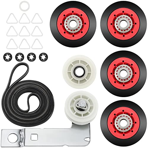MIFLUS 4392067 Dryer Repair Kit &W10837240 Dryer Idler Pulley Compatible for Kenmore,Maytag Whirl-poo Elite Dryers,Includes WPW10314173 Roller Drum Support Kit,661570v Dryer Belt,279640 Idler Pulley MIFLUS - Image 1