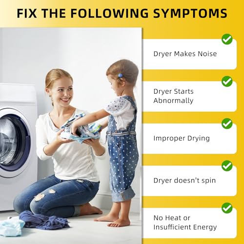 MIFLUS 4392067 Dryer Repair Kit &W10837240 Dryer Idler Pulley Compatible for Kenmore,Maytag Whirl-poo Elite Dryers,Includes WPW10314173 Roller Drum Support Kit,661570v Dryer Belt,279640 Idler Pulley MIFLUS - Image 5