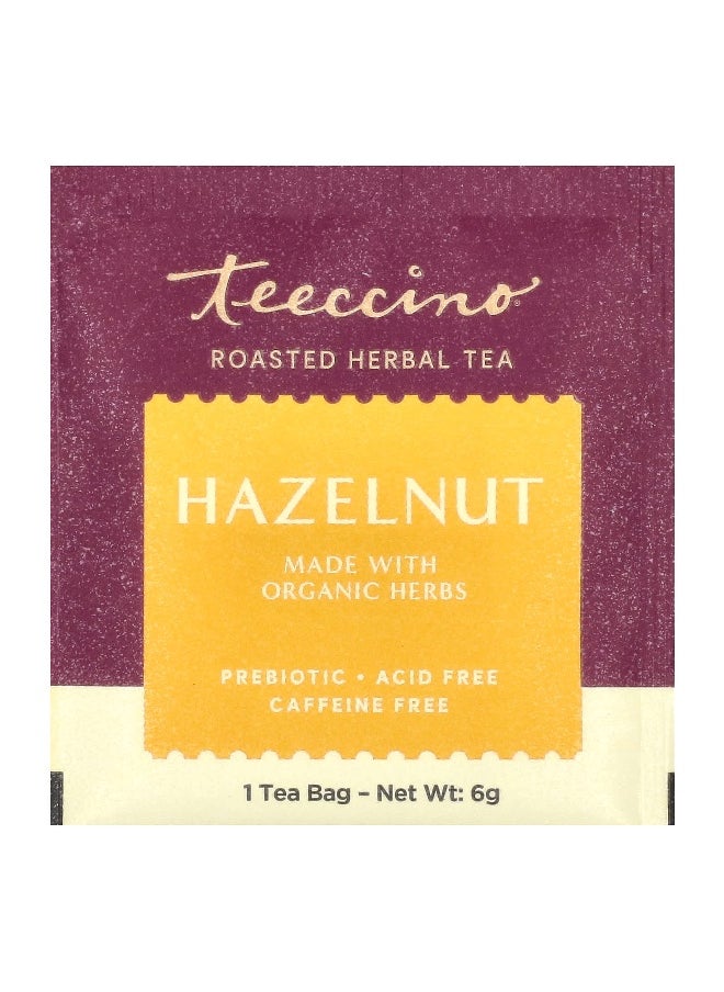 teeccino - Teeccino, Roasted Herbal Tea, Hazelnut, Caffeine Free, 25 Tea Bags, 5.3 oz (150 g) - Image 1
