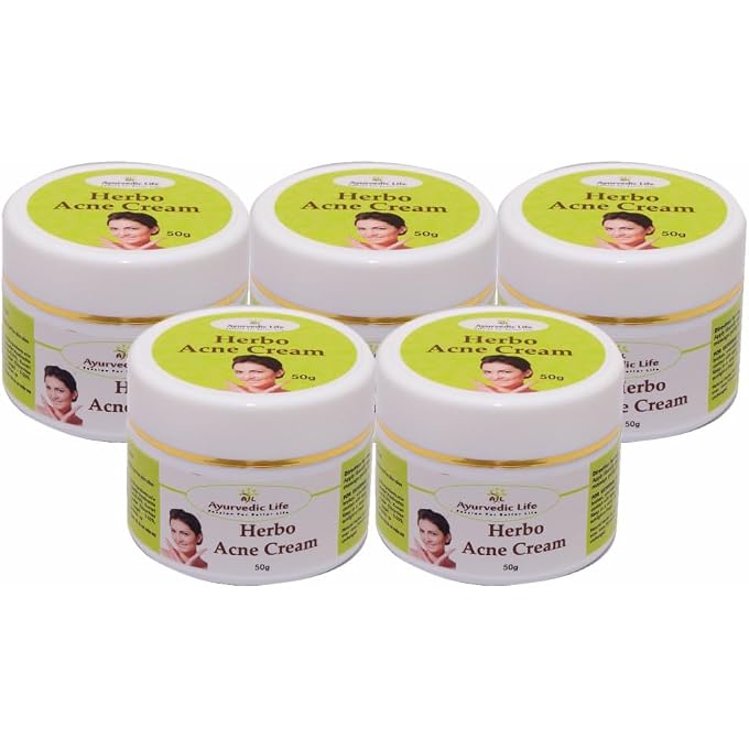 AL A&L Ayurvedic Life Herbo Acne Cream 50g Pack of 5 - Image 1