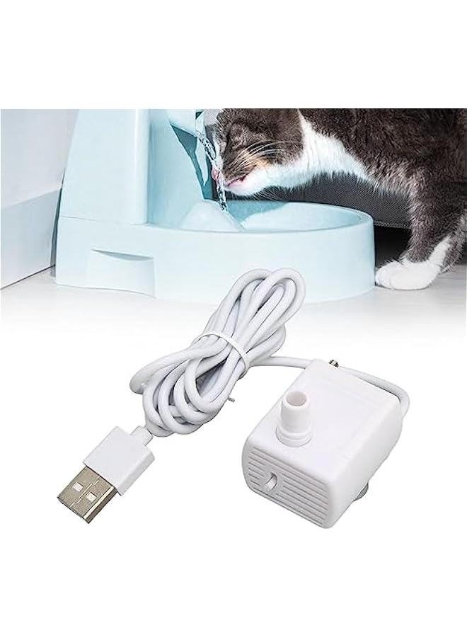 Generic Cat Water Fountain Pump, Pet Water Fountain Pump Replacement Pump Quiet Prevent Dry Burning USB Powered DC Brushless Motor Mini Cat Water Dispenser Pump  - Image 2