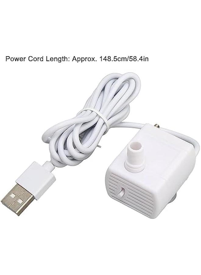 Generic Cat Water Fountain Pump, Pet Water Fountain Pump Replacement Pump Quiet Prevent Dry Burning USB Powered DC Brushless Motor Mini Cat Water Dispenser Pump  - Image 5