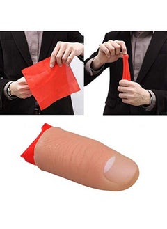 MilesMagic Magician Rubber Thumb Tip With Silk Close Up Trick For Vanishing Gimmick Appearing Disappearing Real Finger Magic Tricks  - Image 4