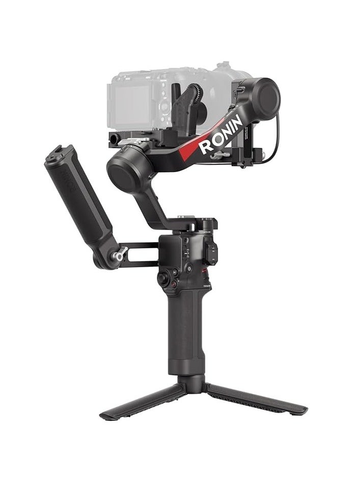 دي جي آي - مجموعة DJI RS 4، مثبت ثلاثي المحاور لكاميرات DSLR والكاميرات بدون مرآة من Canon/Sony/Panasonic/Nikon/Fujifilm، تصوير عمودي أصلي، عصا تحكم بمفتاحين، أذرع محورية من التيفلون، مع محرك Focus Pro - Image 1