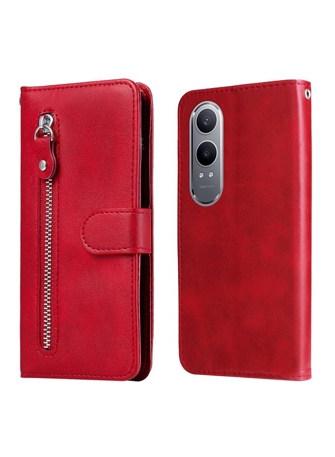 اس-توب جراب هاتف OPPO K12x بتصميم عصري من جلد العجل مع سحاب - Image 1