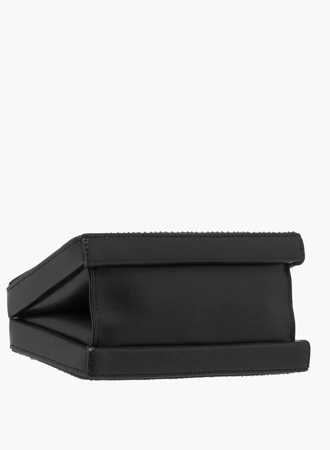 Celeste BLACK Women Embellished Tote Bag with Adjustable Strap and Magnetic Closure Ramadan Collection  | Best Price UAE