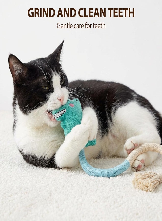 Shudyear 4 Pack Cat Chew Rope Toys, Cotton Cat Rope Toy for Biting and Kicking, Durable Interactive Cat Toy for Indoor Cats Kittens & Adult Cats - Image 4