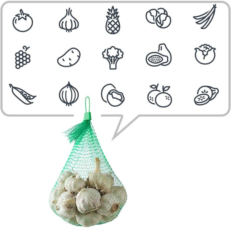 EBOCACB 100pcs Egg Hatching Bags Strong Stretchable Plastic 15 inch Mesh Bag Reusable for Vegetables Fruits Toys - Image 4
