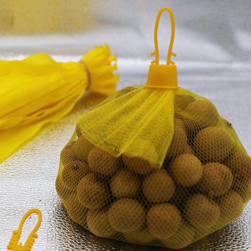 EBOCACB 100pcs Egg Hatching Bags Strong Stretchable Plastic 15 inch Mesh Bag Reusable for Vegetables Fruits Toys - Image 5