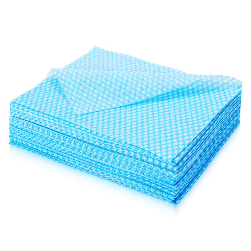 Volokitx 60 Pack 138157 in Disposable Dish Cloths for Kitchen Bathroom Daily Cleaning Durable ShortTerm Reusable Cleaning Cloths Blue - Image 2