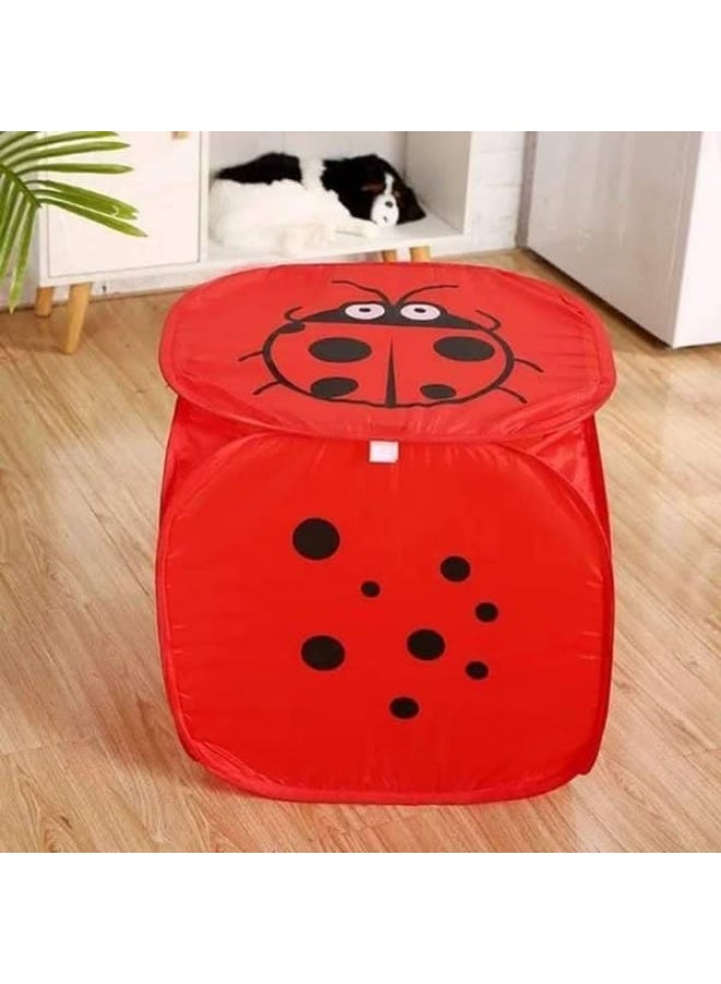 Kids Storage Basket (Multi-Color & Shape) - Cartoon Design Foldable Portable Fabric Storage Basket - Storage Bag - Kids Laundry Baskets, Toy Storage & Dirty Clothes Organizer - Kids Storage Basket - Baby Stuff Storage Basket - Toy Basket - Multifunctional Foldable Toy Laundry Organizer Basket - Foldable Kids Toy Basket - Image 5