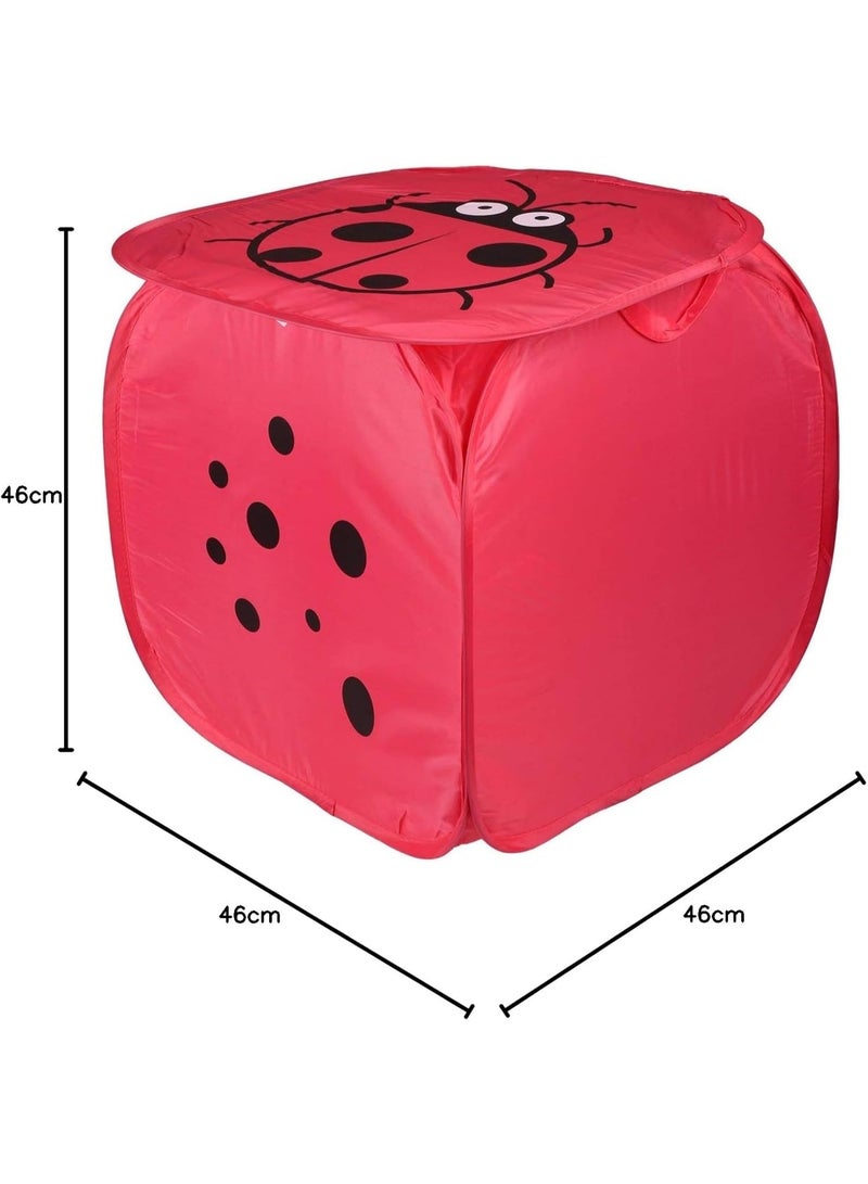 Kids Storage Basket (Multi-Color & Shape) - Cartoon Design Foldable Portable Fabric Storage Basket - Storage Bag - Kids Laundry Baskets, Toy Storage & Dirty Clothes Organizer - Kids Storage Basket - Baby Stuff Storage Basket - Toy Basket - Multifunctional Foldable Toy Laundry Organizer Basket - Foldable Kids Toy Basket - Image 1