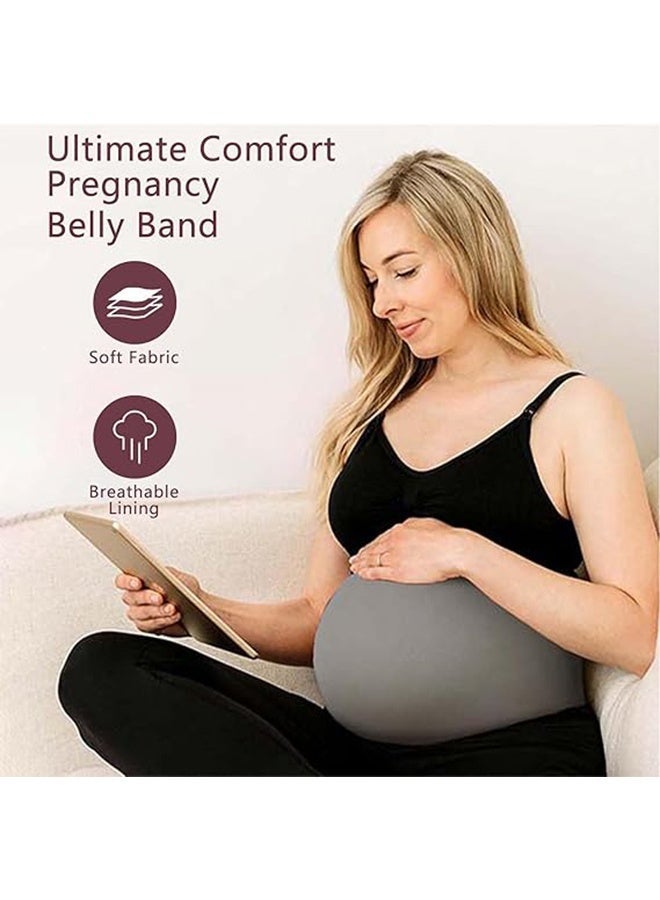 حزام دعم البطن للحوامل، مصنوع من السيليكون المطاطي غير القابل للانزلاق. - Image 5