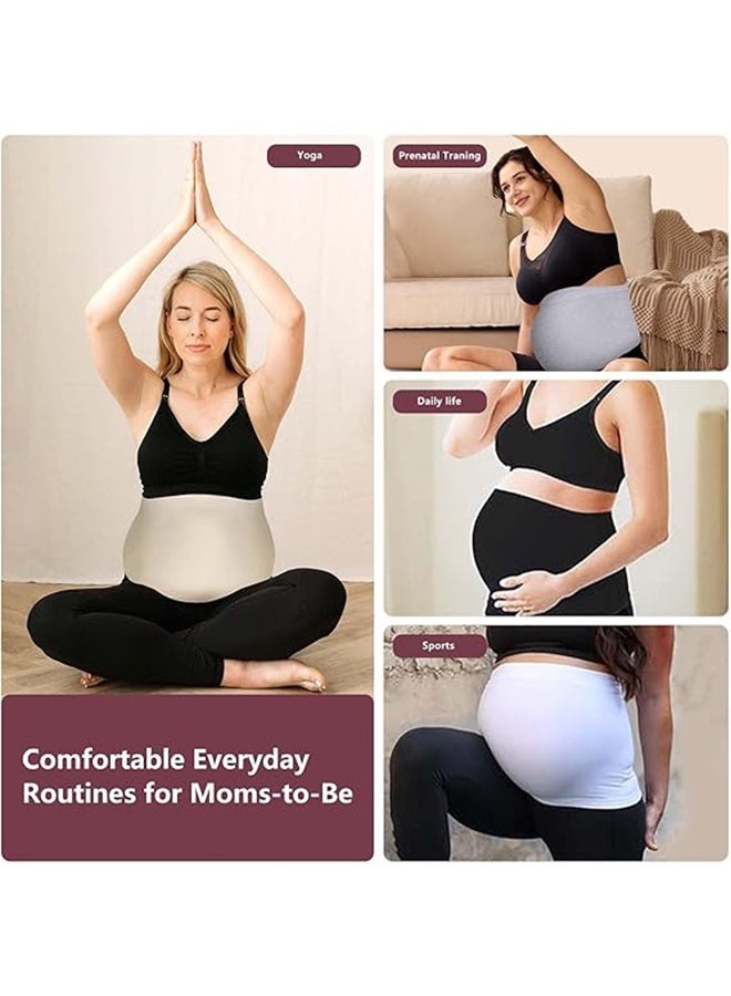 حزام دعم البطن للحوامل، مصنوع من السيليكون المطاطي غير القابل للانزلاق. - Image 3