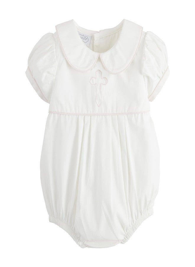 Mud Pie Children's Girl Cross Poplin Bubble; 6-9M