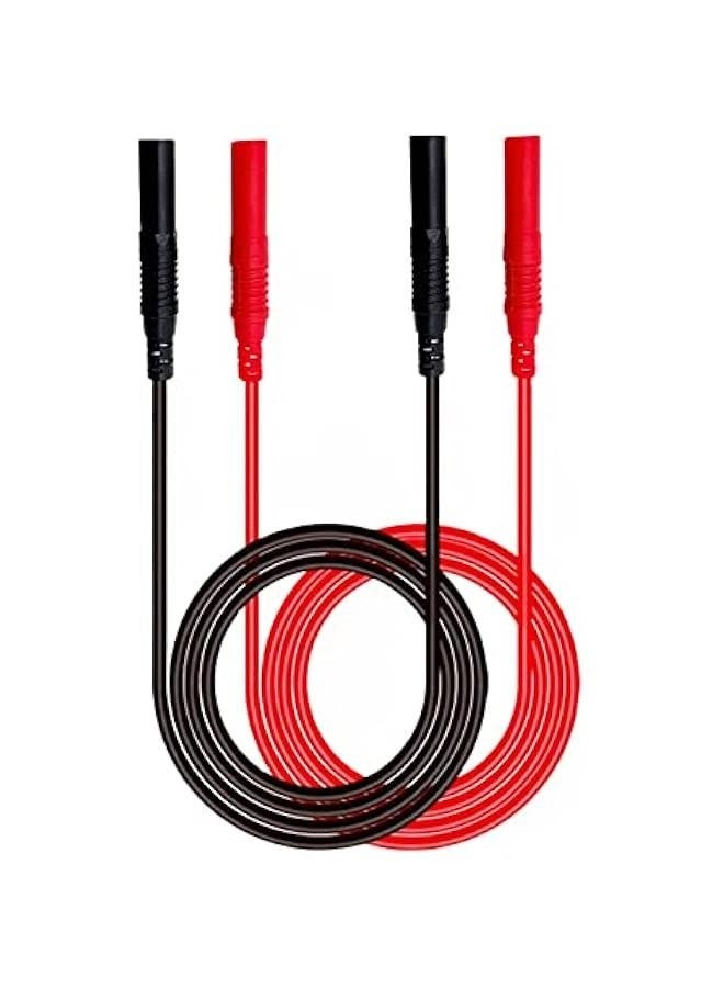 Multimeter Extended Test Leads,4mm Banana Plug Connectors Meter Leads Wires for Multi Meter Testing Cables（3.3ft）…  - Image 1