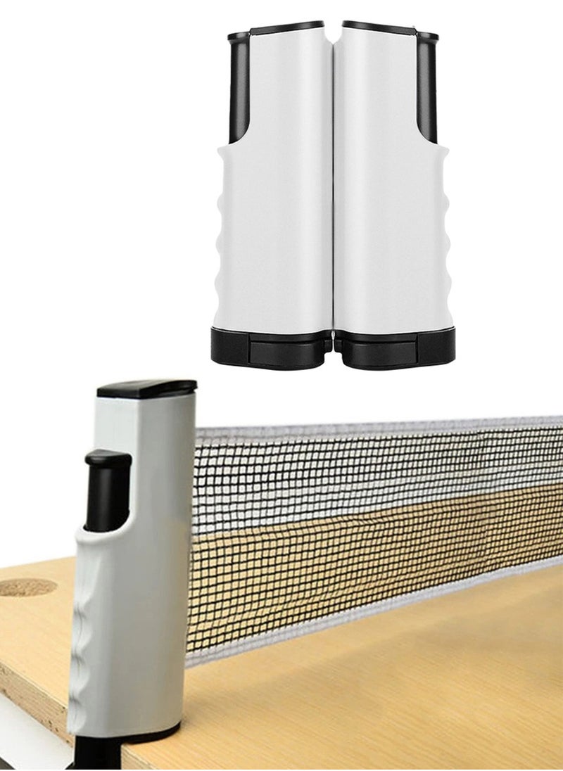 ISHWAZ Premium Retractable Table Tennis Net, Portable Ping Pong Net And Post 1.75M, Perfect for All Ping Pong Tables, Office Desk, Home Kitchen, Dining Table, Fits Any Tables, Easy To Install  - Image 1