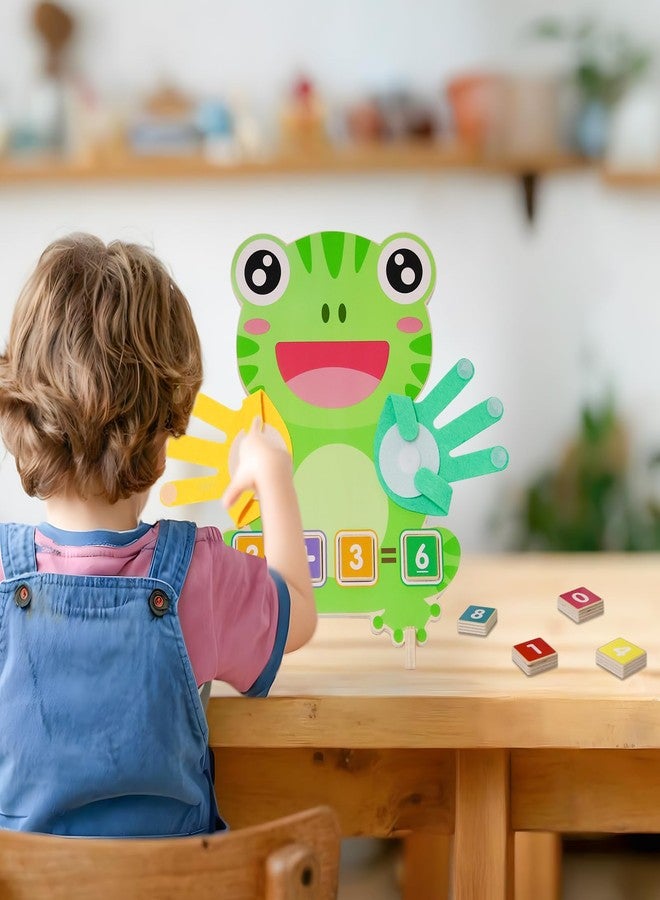 ZJEFUNS Preschool Learning Toys for Toddlers 3 4 5 Years, Finger Counting Number Blocks for Kids, Educational Math manipulatives Toys, Preschool Wood Homeschool Educational Math Toy for Boys Girls. - Image 4