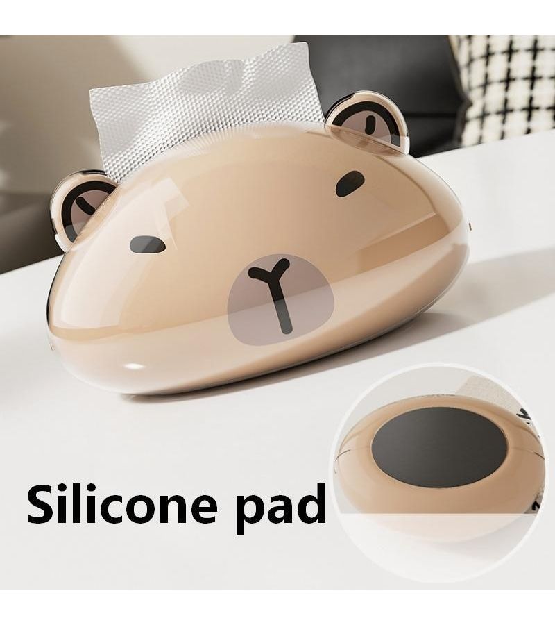 Creative Cute Acrylic Tissue Box Plastic Napkin Dispenser Home Office Dormitory Ornament - Image 4