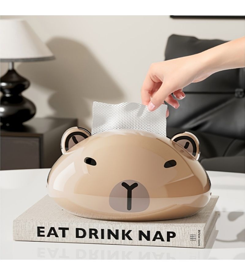 Creative Cute Acrylic Tissue Box Plastic Napkin Dispenser Home Office Dormitory Ornament - Image 5