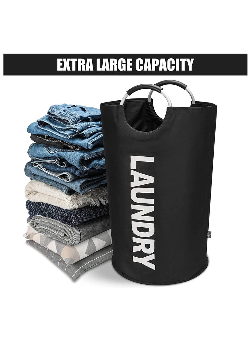 75L Large Laundry Basket , Collapsible Laundry Bag, Foldable Laundry Hamper, Folding Washing Bin - Image 5