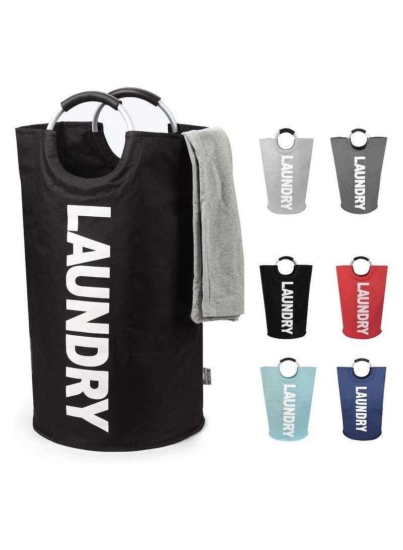 75L Large Laundry Basket , Collapsible Laundry Bag, Foldable Laundry Hamper, Folding Washing Bin - Image 2