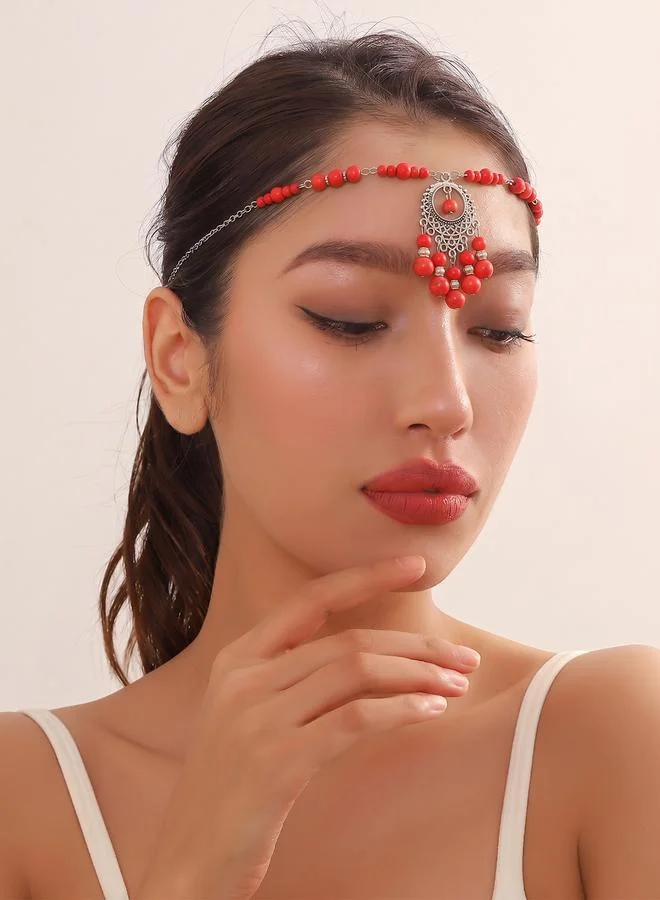 تايك تو Beaded Bohemian-Style Chain Hair Accessory