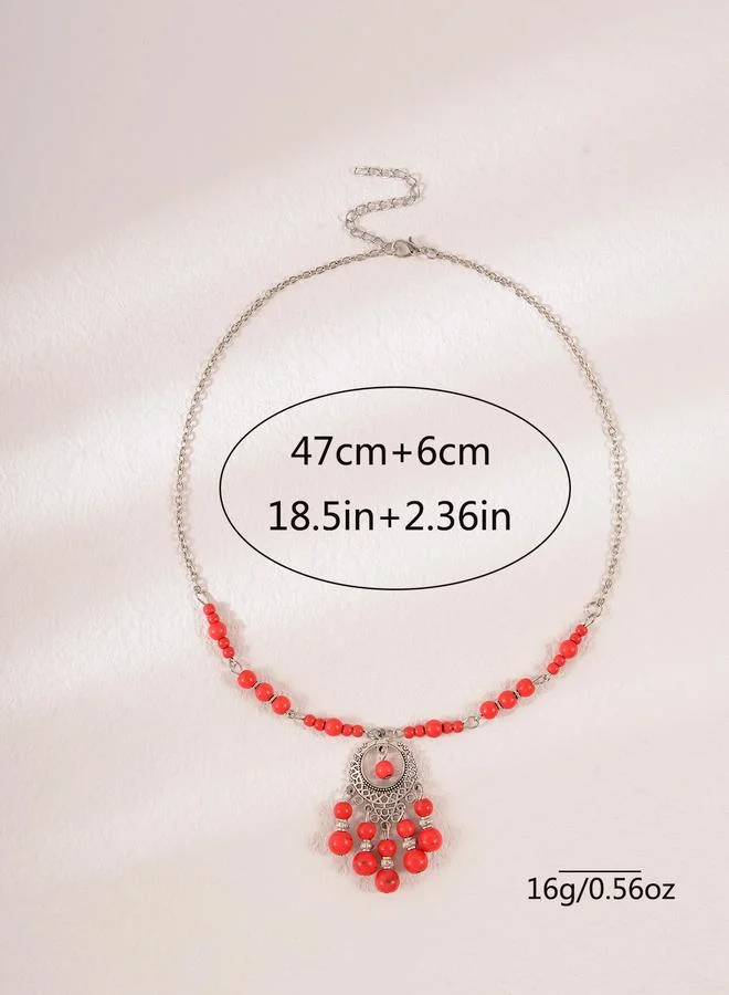 تايك تو Beaded Bohemian-Style Chain Hair Accessory